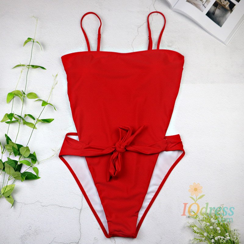 IO Dress 2025 Sexy Swimsuit Women Swimwear One Piece Halter One Piece Push Up Swimsuit Bandage Bathing Suit Wear Female Beachwear 3336