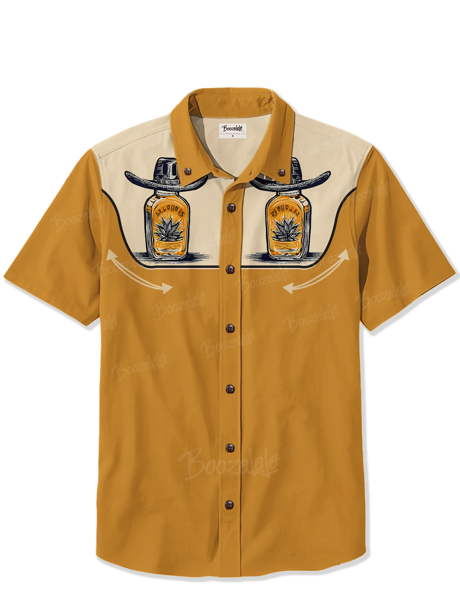 Vintage Western Whiskey- 100% Cotton Shirt