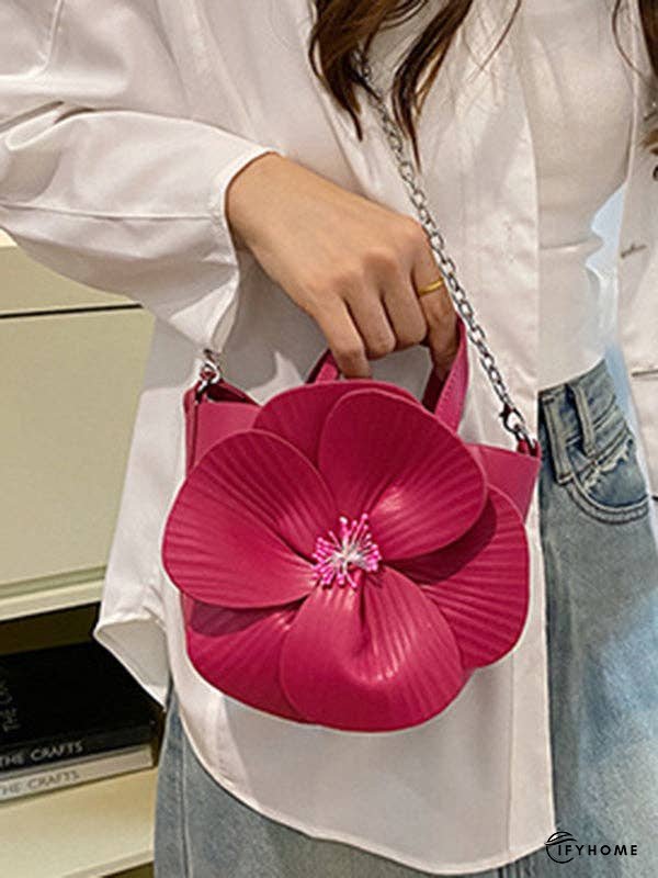Flower Shape Pleated Split-Joint Bags Crossbody Bags Handbags Tote Bags | IFYHOME
