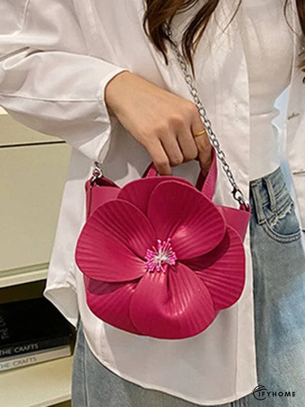 Flower Shape Pleated Split-Joint Bags Crossbody Bags Handbags Tote Bags | IFYHOME