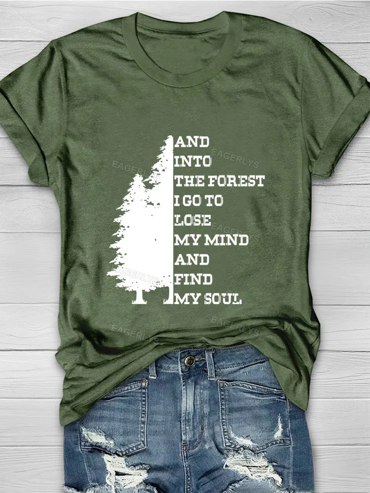 Eagerlys  INTO THE FOREST PINE T-shirt Eagerlys