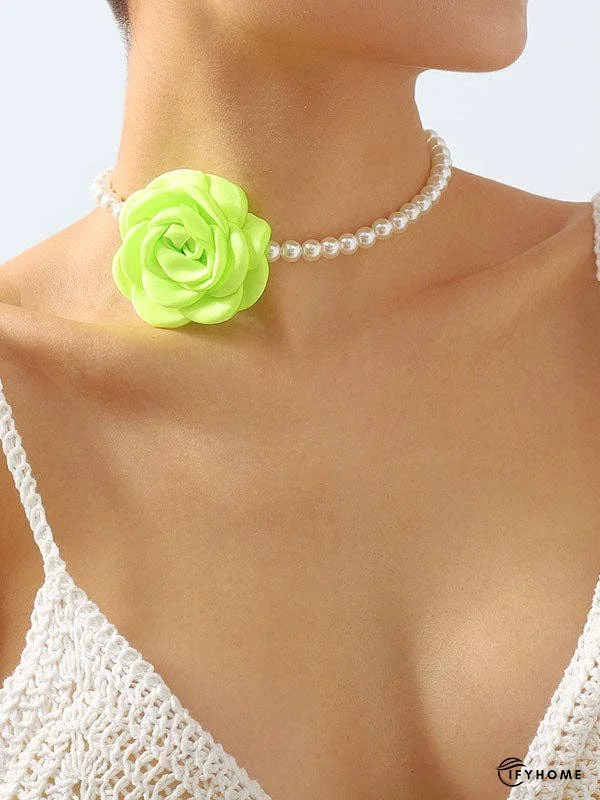 Three-Dimensional Flower Necklaces Accessories | IFYHOME