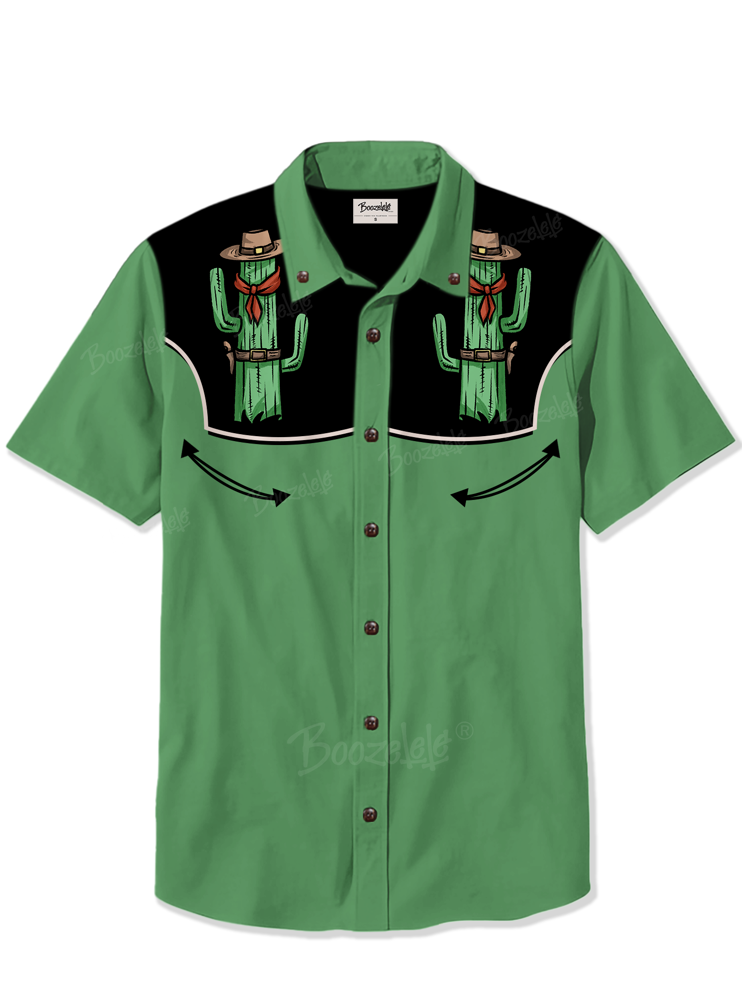 West Cowboy Cactus - 100% Cotton Shirt