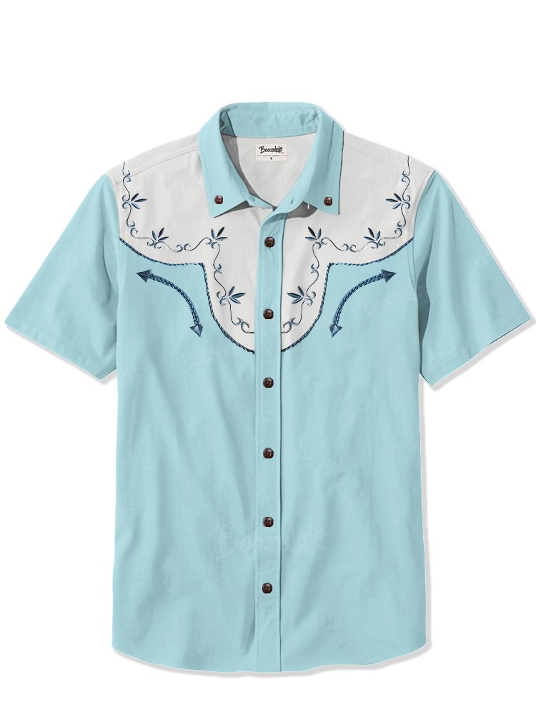 Classic Vintage Cowboy - 100% Cotton Shirt