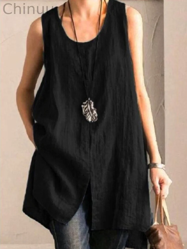 Slit A Line Comfy Tank Top