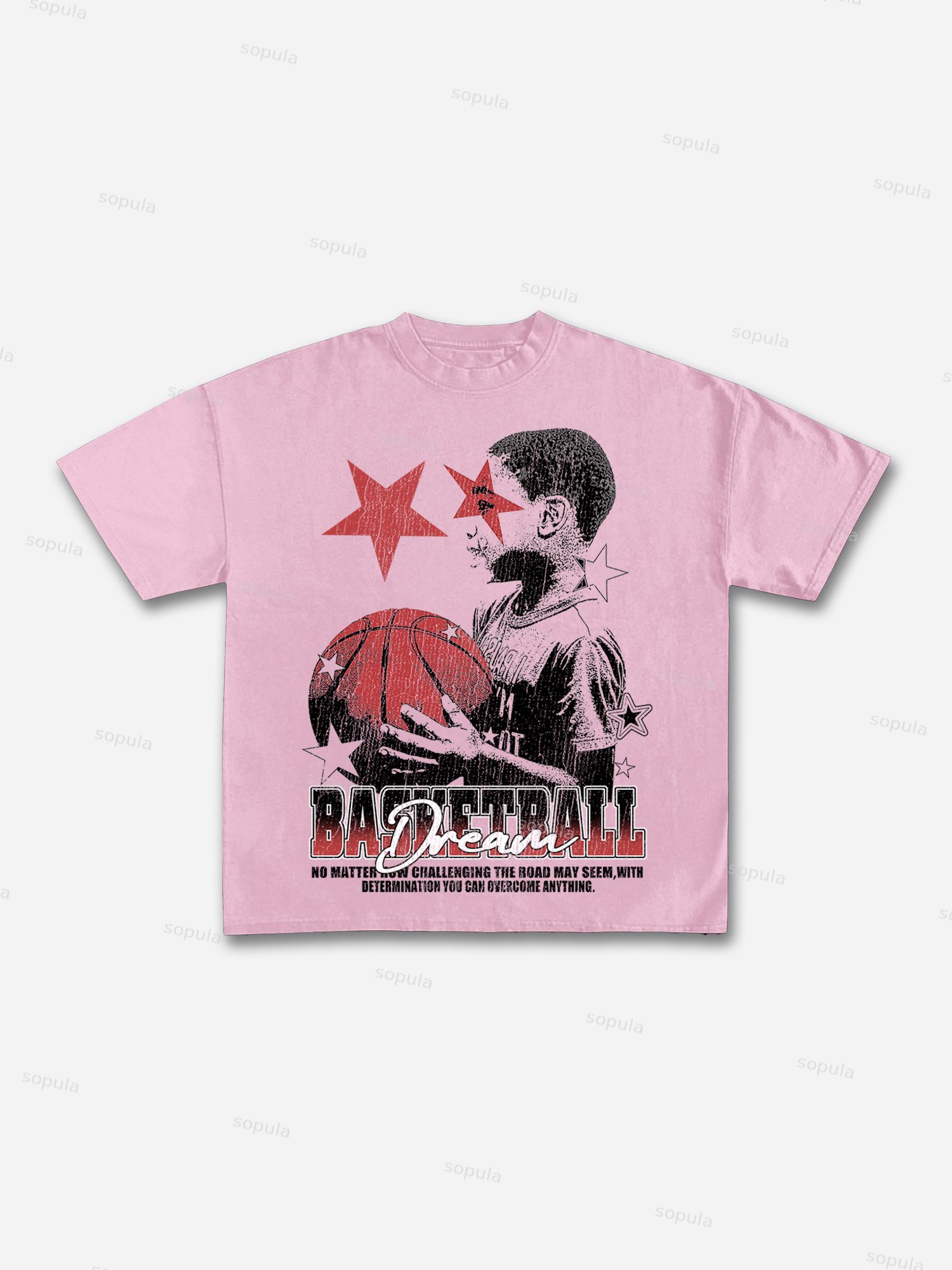 Basketball Dreams Boys Print Cotton T-shirt
