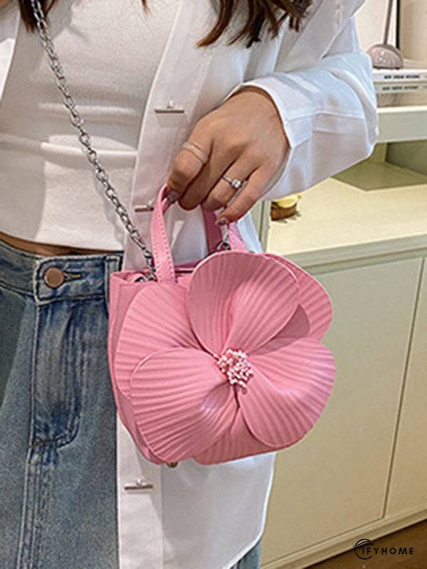 Flower Shape Pleated Split-Joint Bags Crossbody Bags Handbags Tote Bags | IFYHOME
