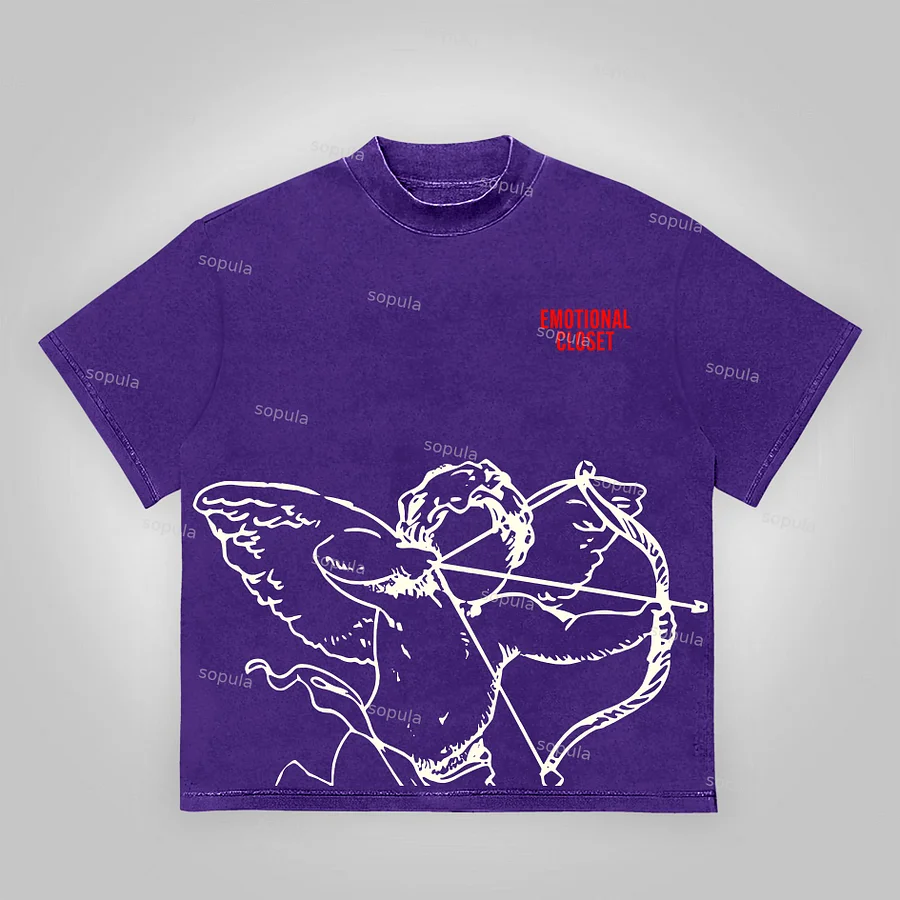 Sopula Mixed Emotion Angles Graphic Cotton T-Shirt