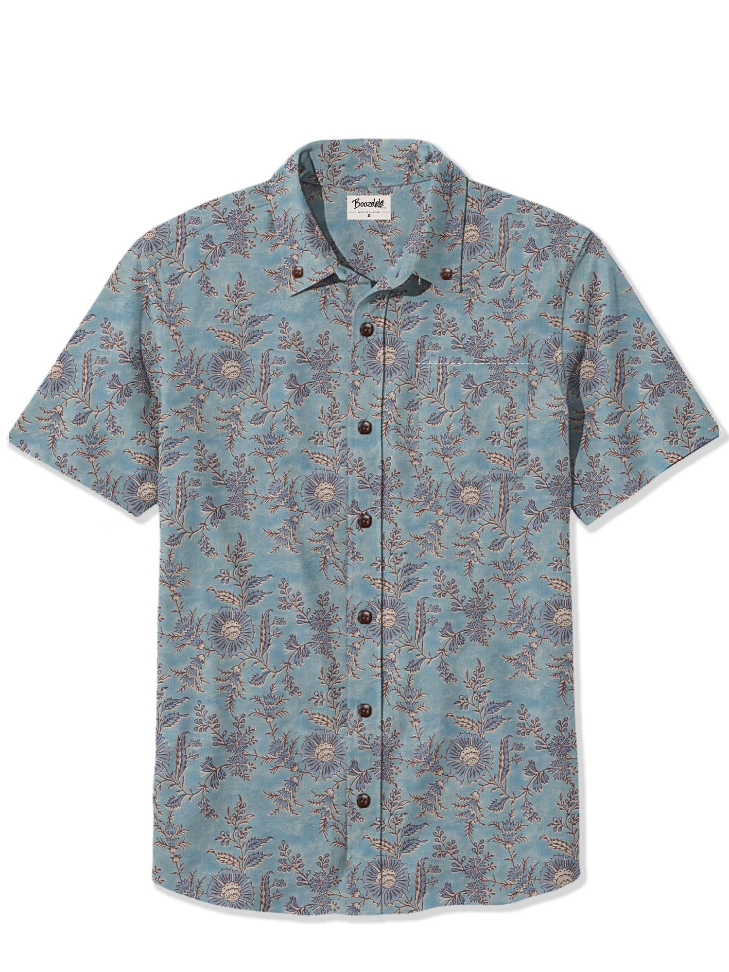 Vintage Flower - 100% Cotton Shirt