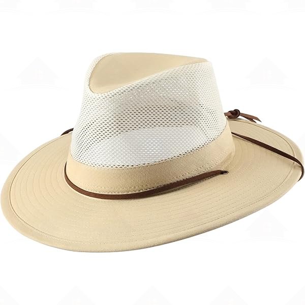 Home Prefer Cotton Summer Fedora Hat Wide Brim Sun Hats for Men Women UPF 50+ Sun Protection Cap for Fishing Hiking