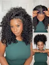 knots Curly Hair  Put on and Go Glueless Wig 150% High Density