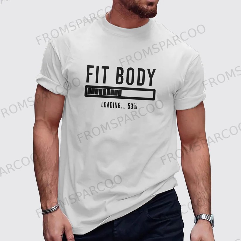 Casual Men's Printed Gym T-Shirt