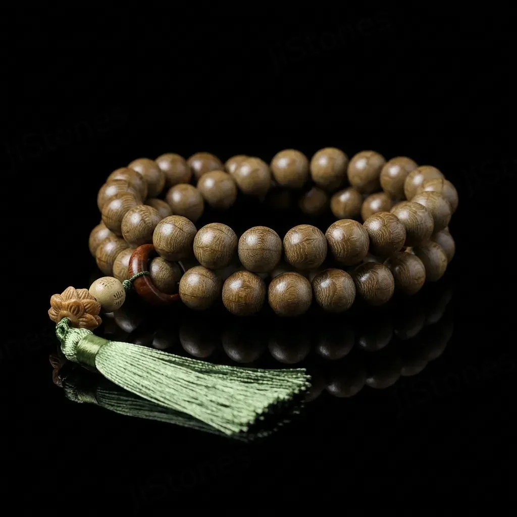 The Six-Path Serenity Mala & Car Talisman | 12mm Artisan Wood