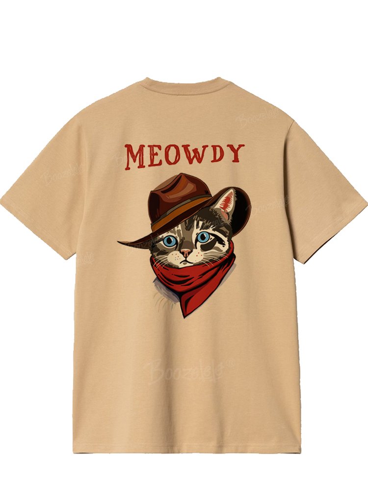 West Cowcat Meowdy - 100% Cotton T-Shirt