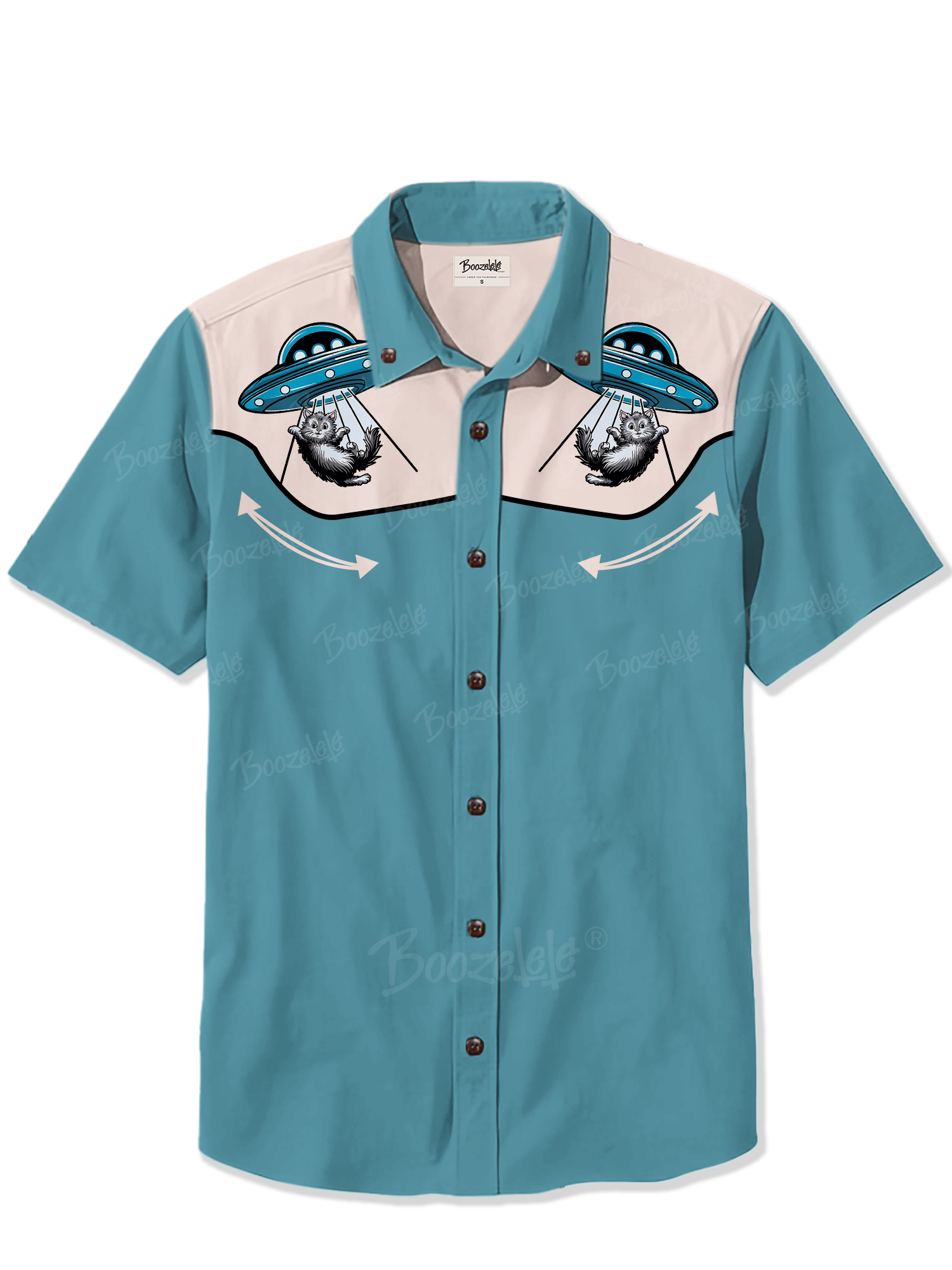 UFO Snatched The Kitten!- 100% Cotton Shirt