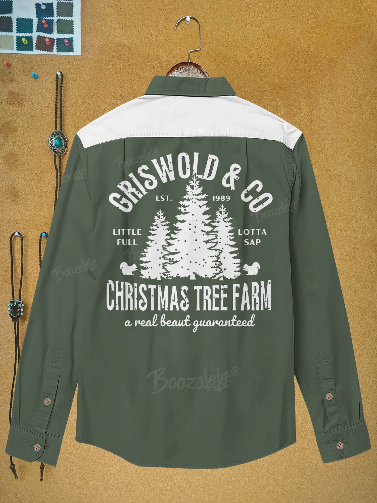 Christmas  Family Vacation Tree - 100% Cotton Long Sleeves Shirt