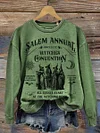 Graphic Tee Women's Salem Witch Convention Casual Sweatshirt