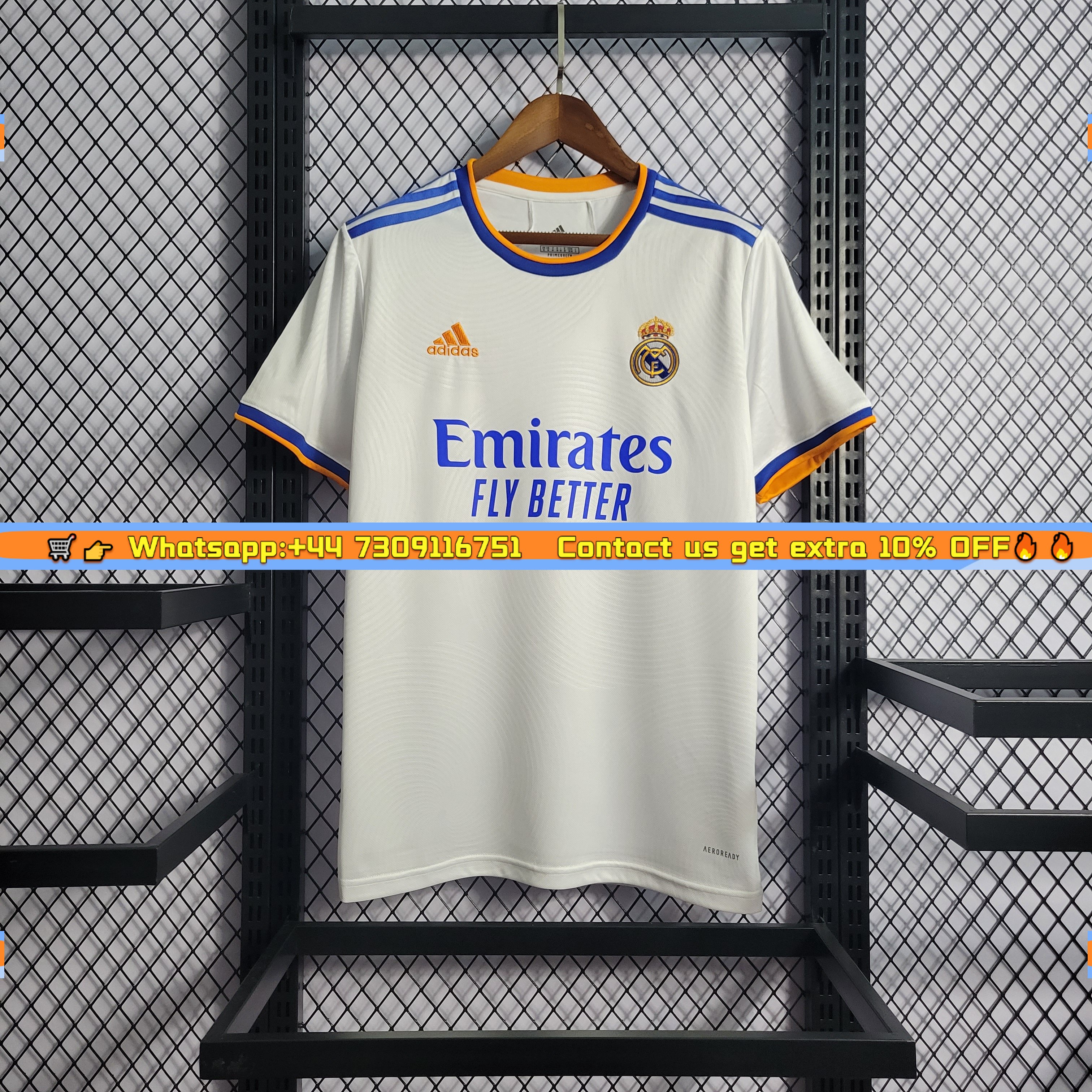 Retro Real Madrid 21-22 Home Stadium Jersey