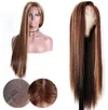 Hightlight Brown Mixed Blonde Long Hiar Wig Straight Wig