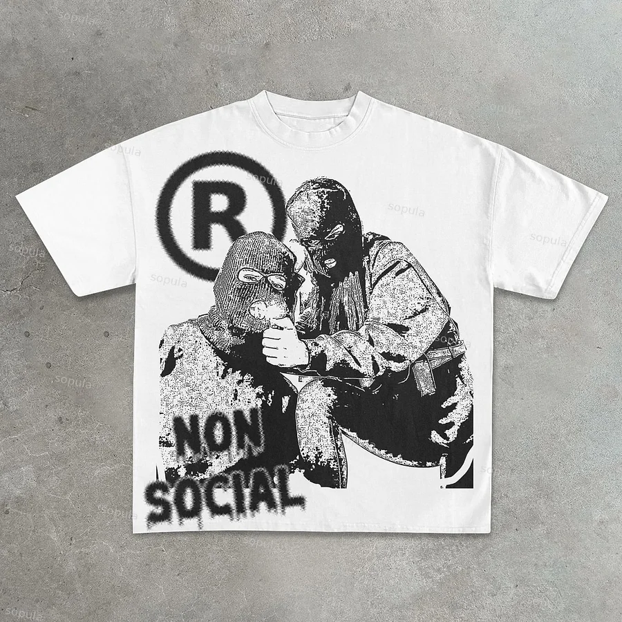 Sopula Thug Print Street Cotton T-Shirt