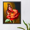 Diamond Painting - Full Round - butterflies and roses (40*50CM)  James Yang
