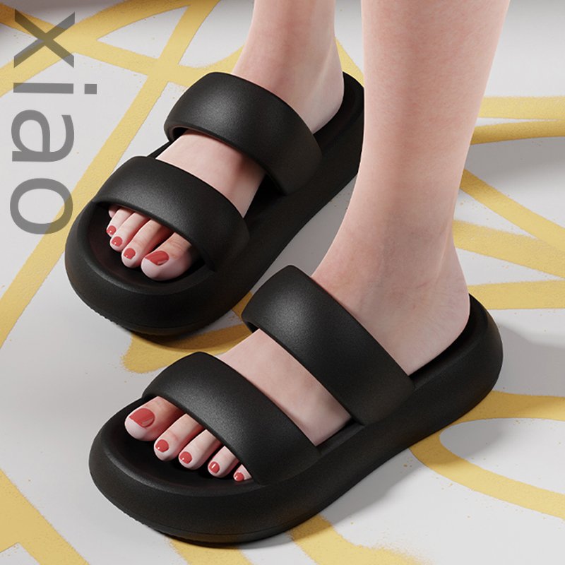 Summer Women Beach Slippers Fashion Solid Color Sandals Outdoor Indoor Non Slip New Designer Ladies Slides Platform Shoes