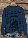 Graphic Tee Women's Salem Witch Convention Casual Sweatshirt