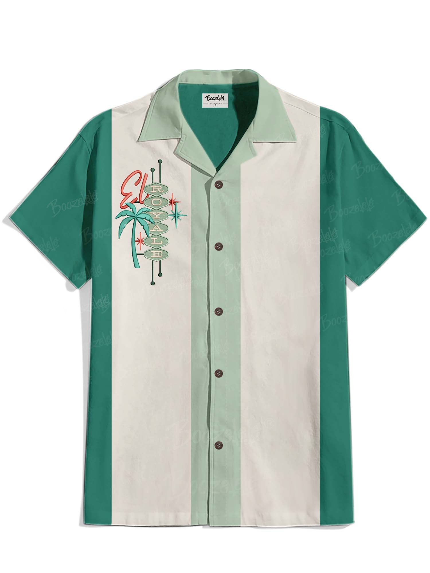 1950&lsquo;S Vintage Atomic - 100% Cotton Cuban Collar Shirt