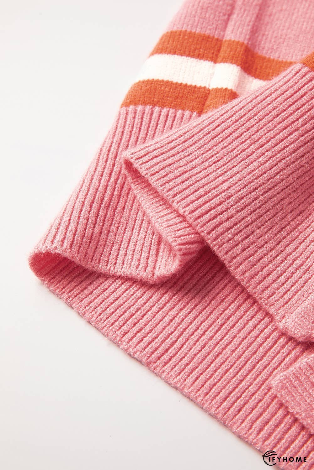 Stripe Drop Shoulder Buttons Cardigan Sweater | IFYHOME