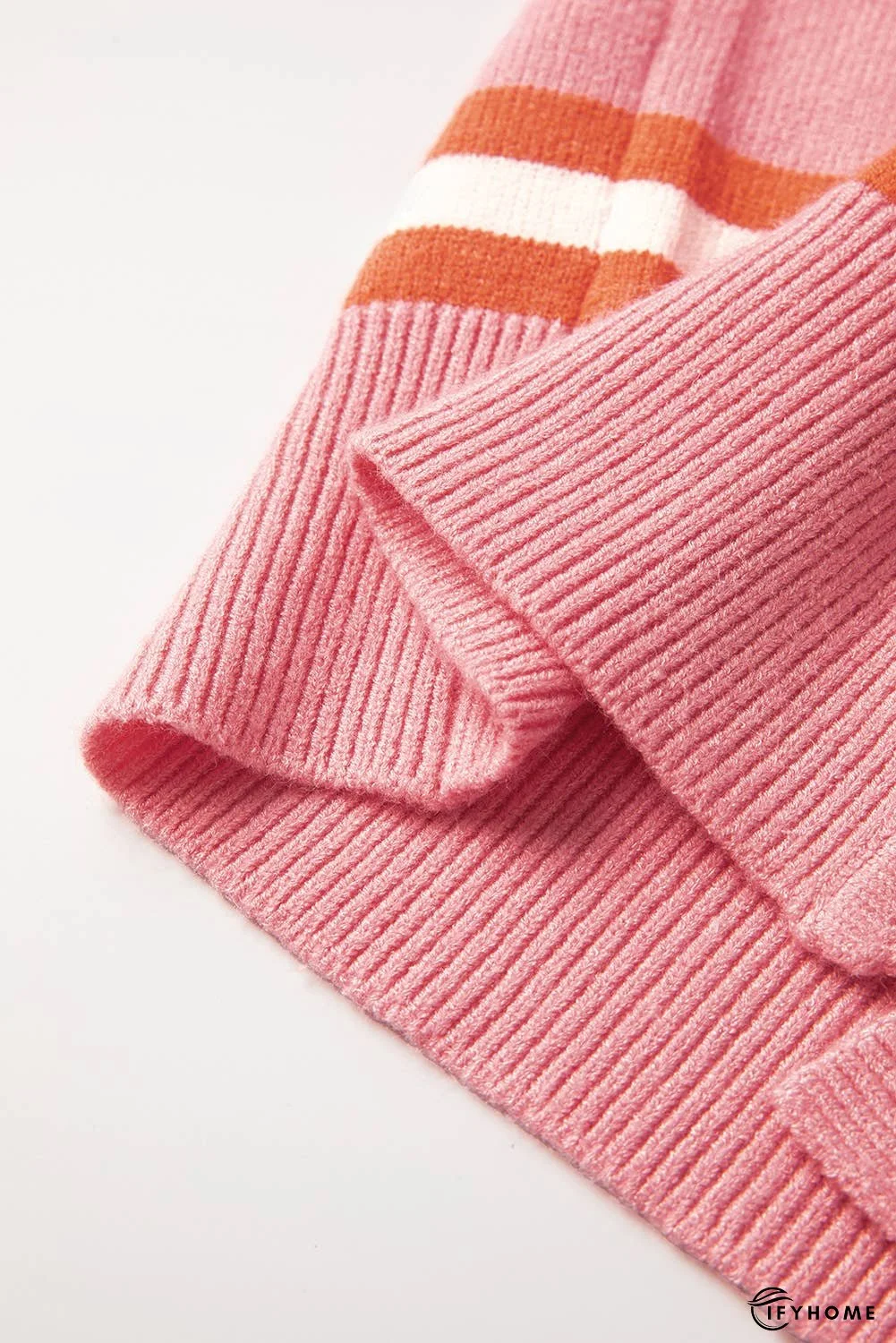 Stripe Drop Shoulder Buttons Cardigan Sweater | IFYHOME