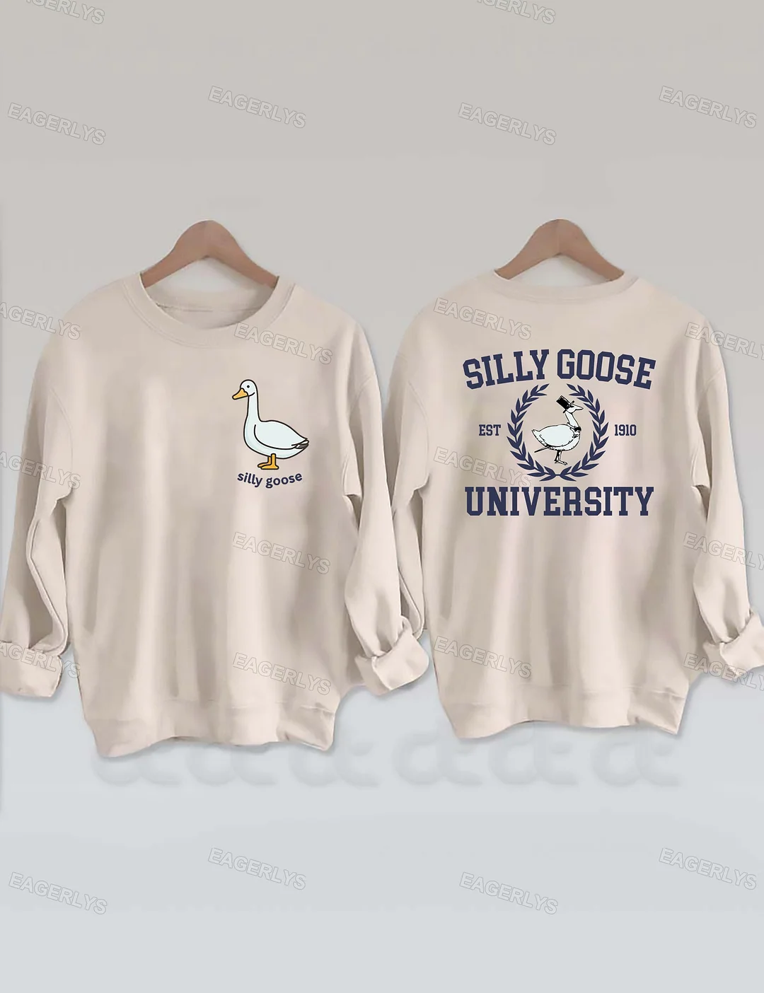 Eagerlys Silly Goose University Sweatshirt Eagerlys