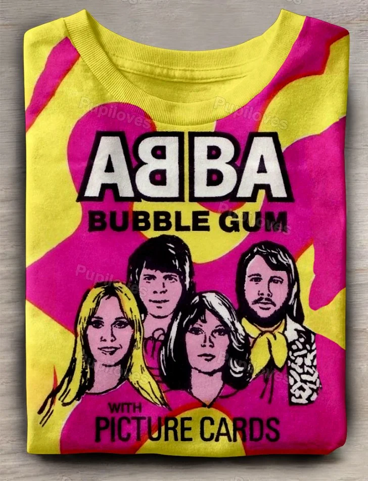 Pupiloves Pupiloves ABBA Band Art Print T-shirt