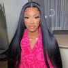 Glueless New Black Natural Hairline Long Hair Straight Wig