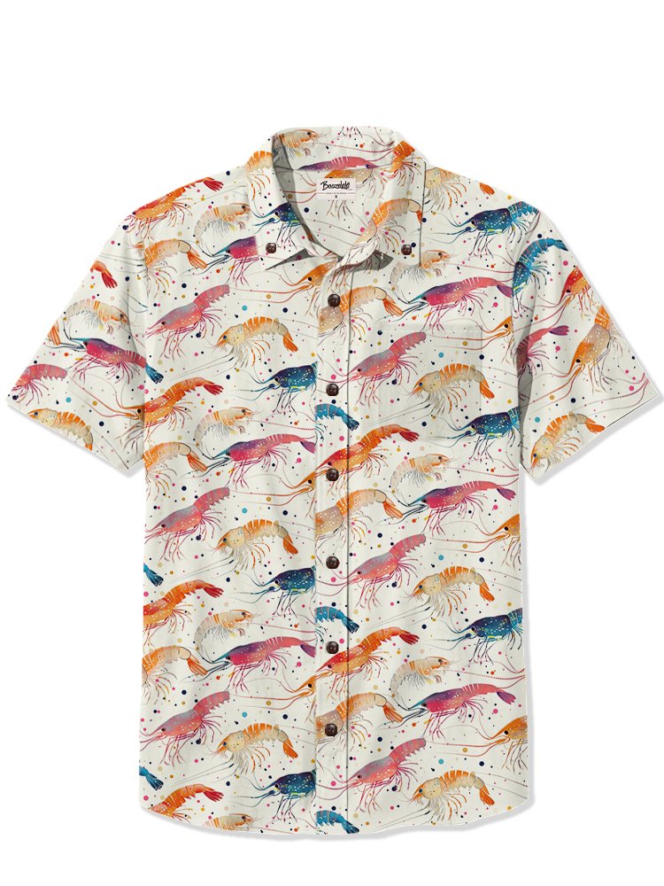 Watercolor Shrimp - 100% Cotton Shirt