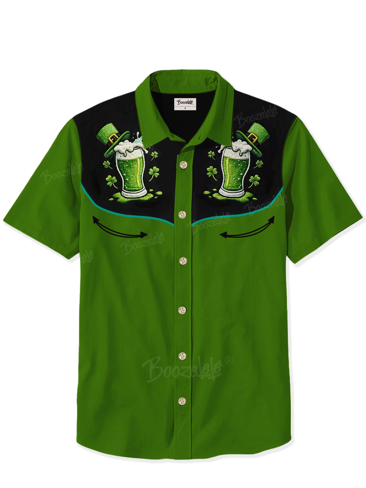 St. Patrick'S Day Beer Festival Men Drinking Pattern Shirt- 100% Cotton Shirt