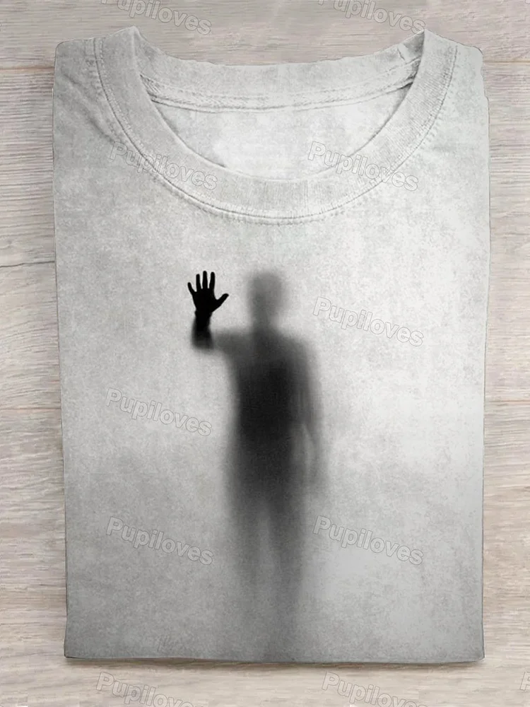 Pupiloves Pupiloves  Man Touching Glass T-shirt