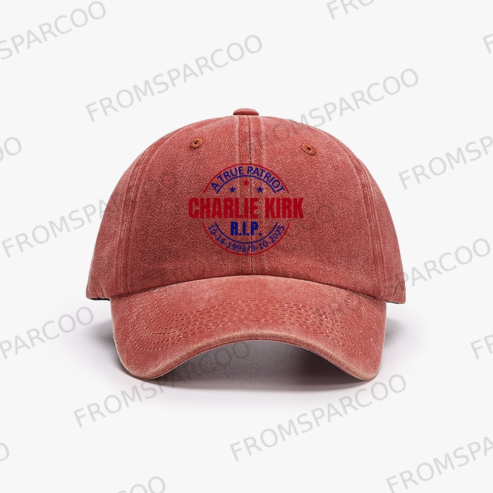 Unisex Charlie Kirk Washed Vintage Baseball Cap