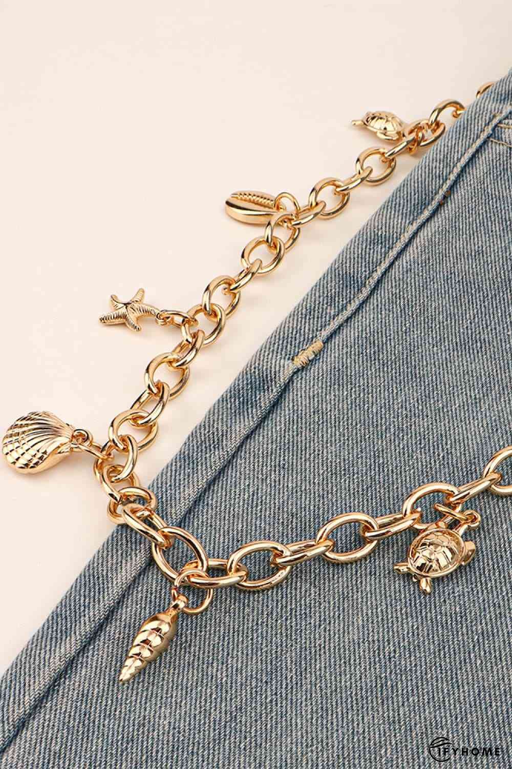 Sea Element Charm Iron Chain Belt | IFYHOME