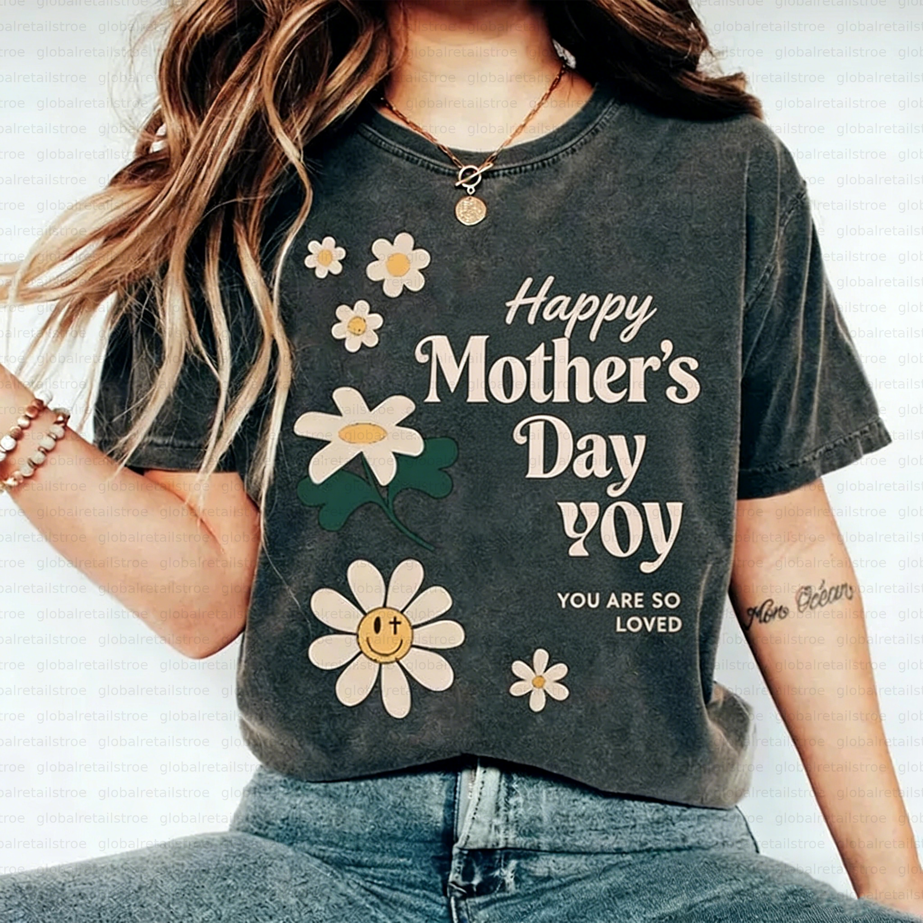 This Mother's Day commemorative T-shirt is dedicated to the most beloved mom—wear the love, hold the warmth, and send the sweetest wishes on this special day.