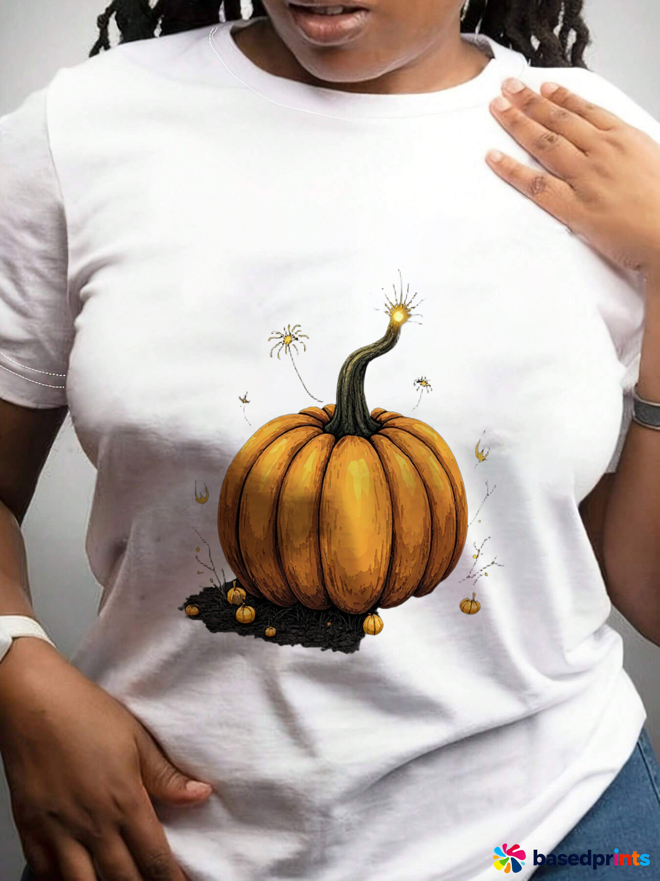 Pumpkin T-Shirt Cotton Graphic Tee