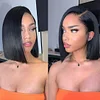 Black Brazilian Straight Hair BOB Wigs Lady Wig