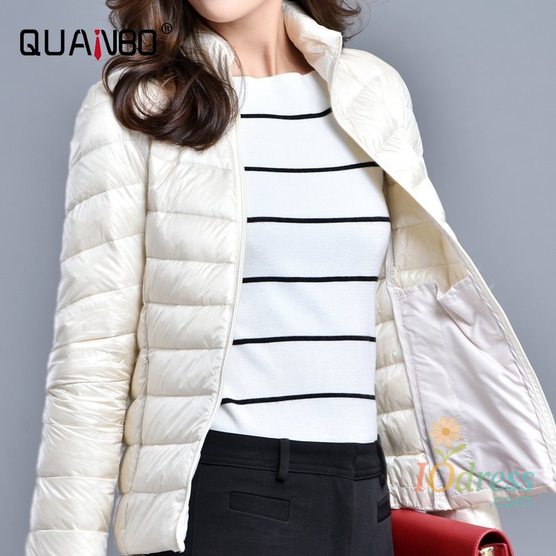 IO Dress Women Spring Jacket Fashion Short Ultra Lightweight Packable Puffer Coats 15 Colors Female Down Warm Korean Slim Fit Parkas 5XL IO Dress