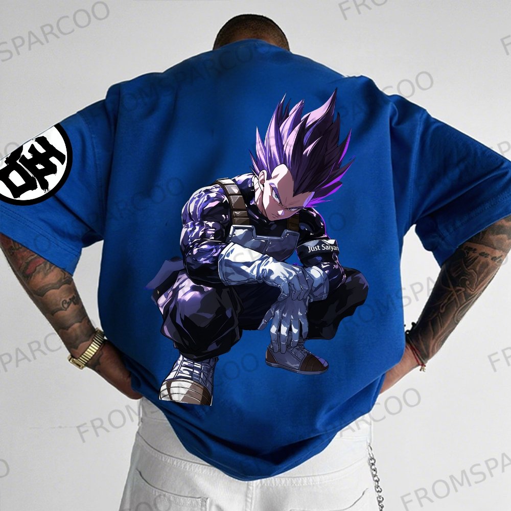 Unisex Casual Cotton Anime Printed T-Shirt