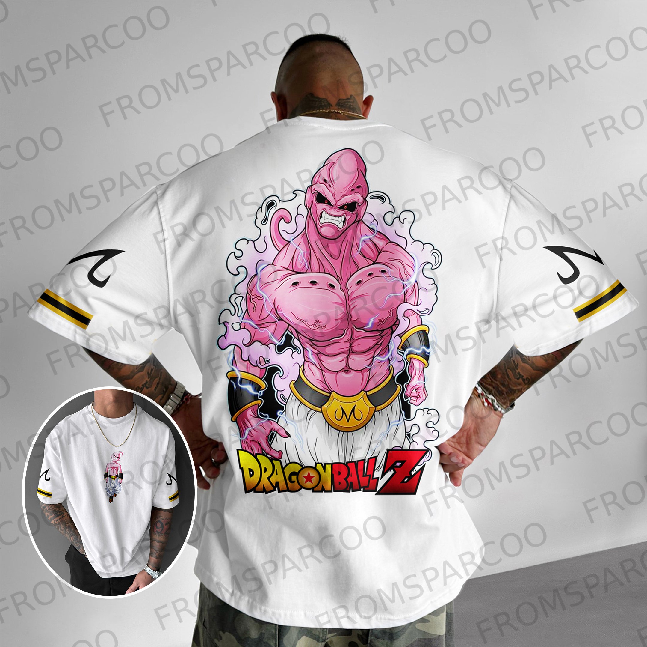 Oversize Dragon Ball Majin Buu Print Tee