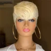 Blonde Short Wig Bob Straight Hair