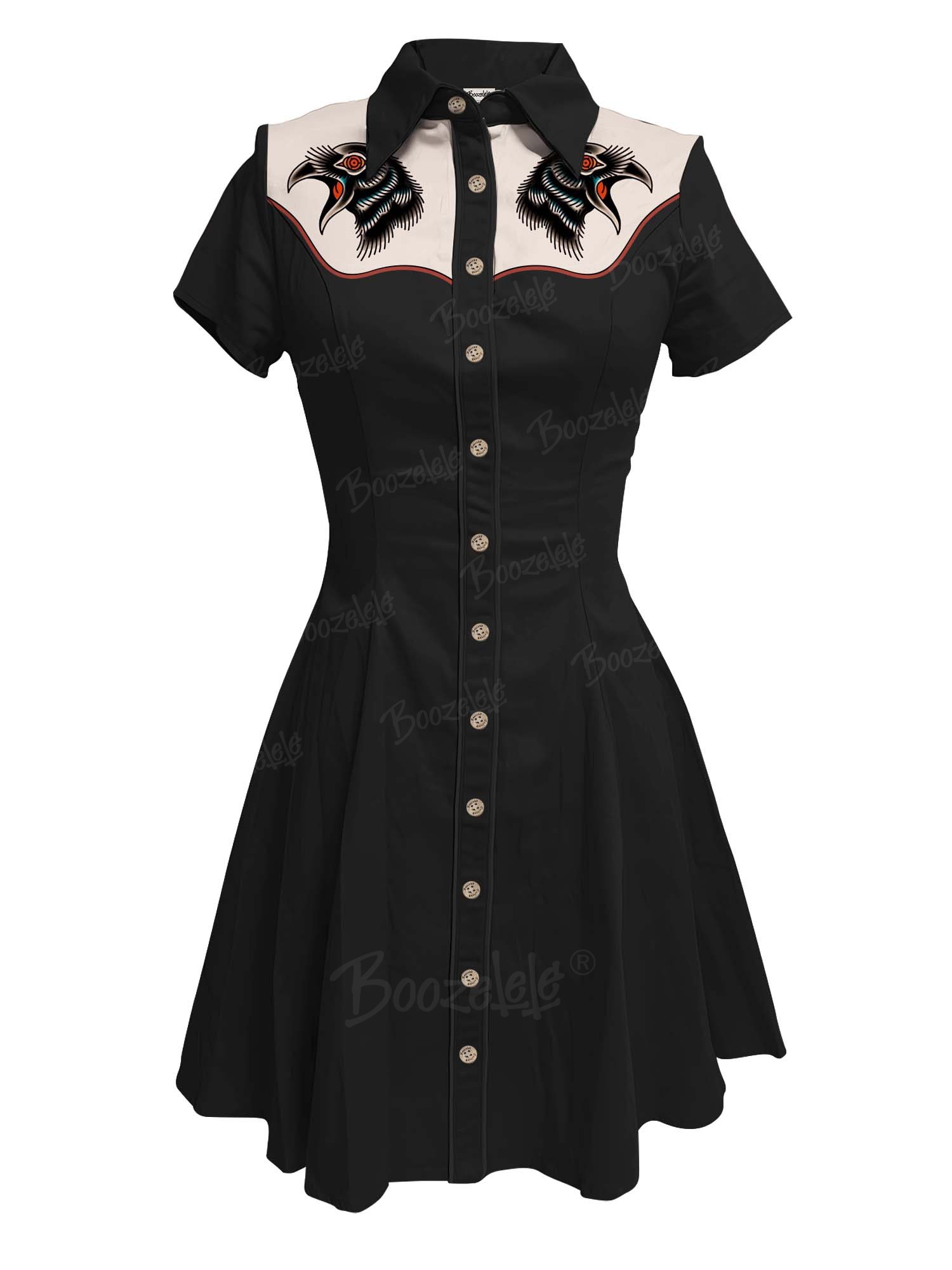 Black Crow - 100% Cotton Dress