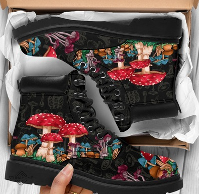 Colorful Mushroom  Boots  Stunahome.com