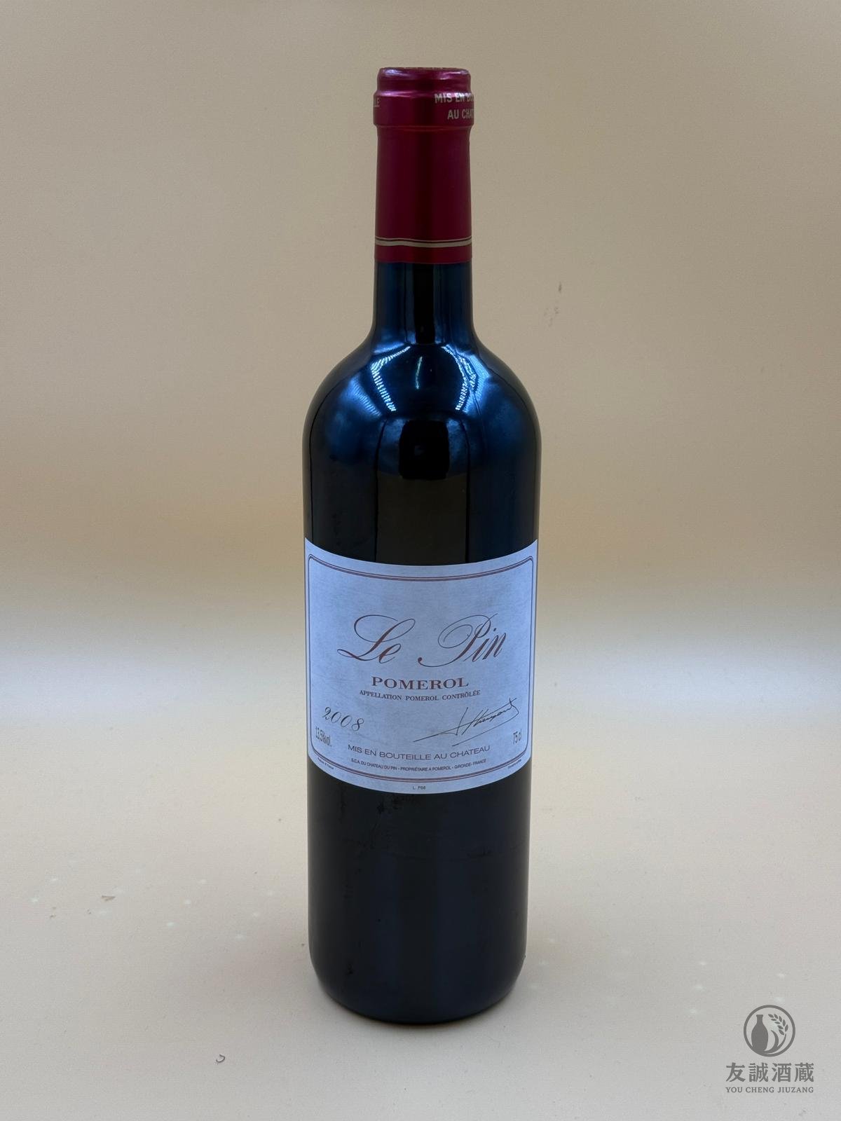 【0157】李鵬 Le Pin 2008 (Pomerol)｜膜拜酒王｜酒標微瑕｜收藏價 友誠酒藏