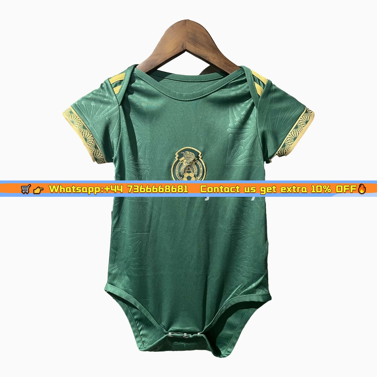Mexico 2025 Gold Cup Green Baby Crawling Suit