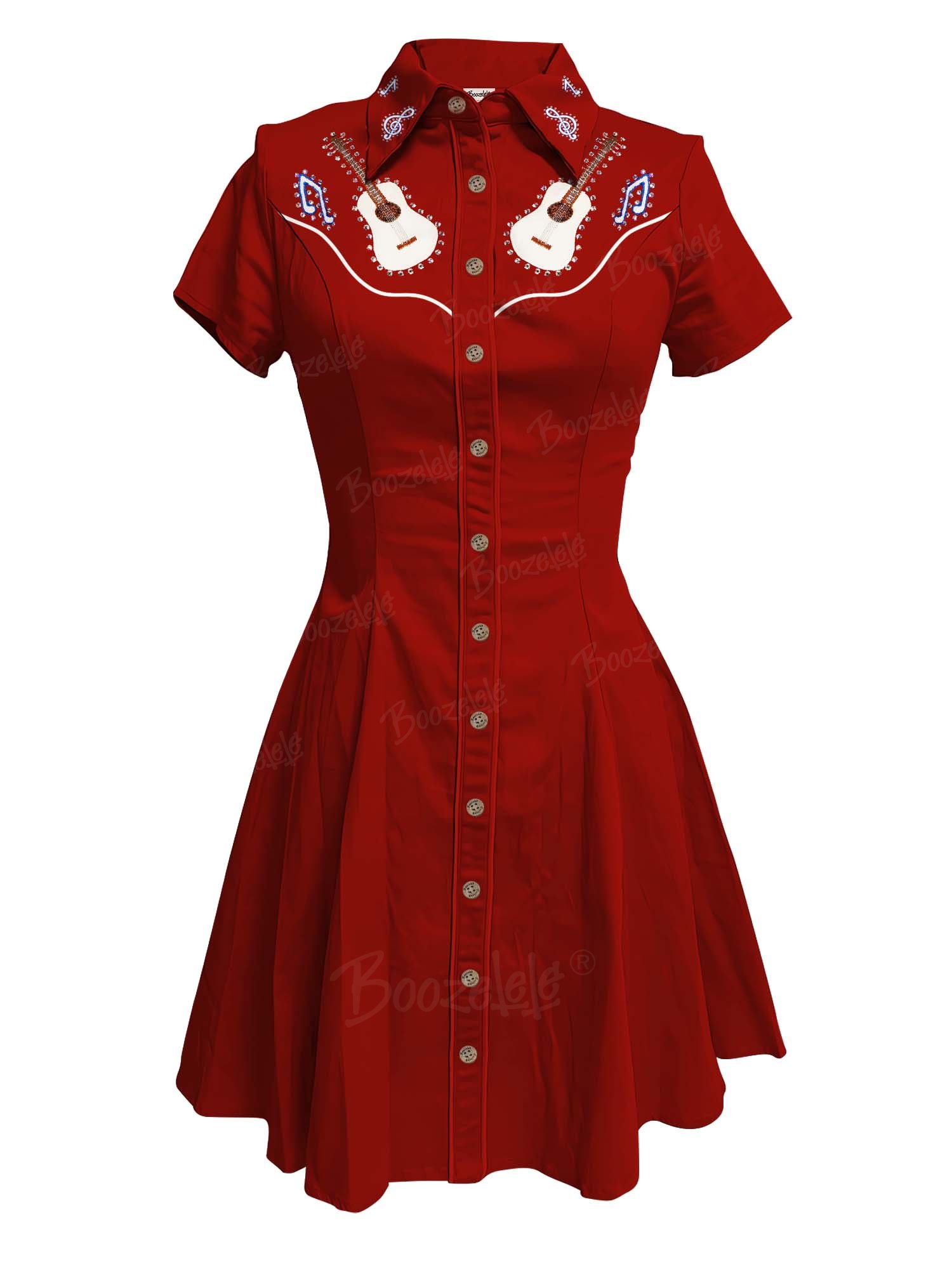 Music Guitar - 100% Cotton Dress